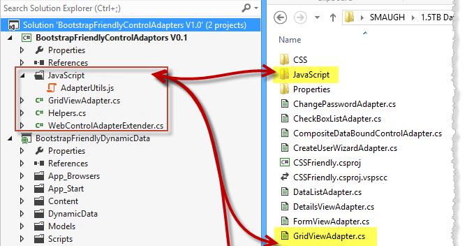 C# Bits: Tweaking the GridView Control Adaptor for Bootstrap