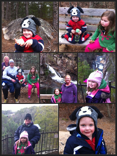 the Nevelos family enjoying the outdoors at Tallulah falls