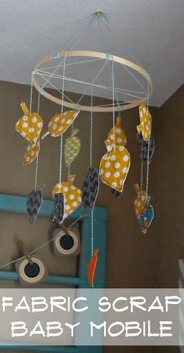 fabric baby mobile