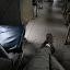 Last row, middle of the bench: first class on a Sri Lankan bus for tall people like me.