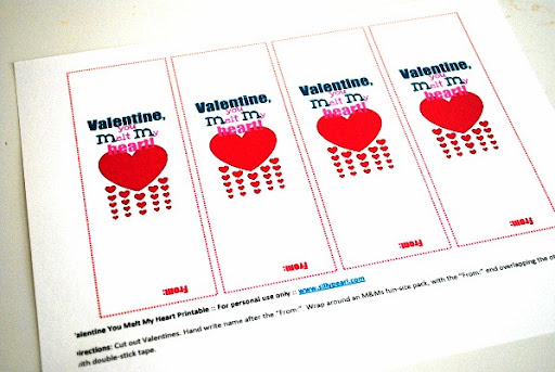 Printable Valentine Hearts