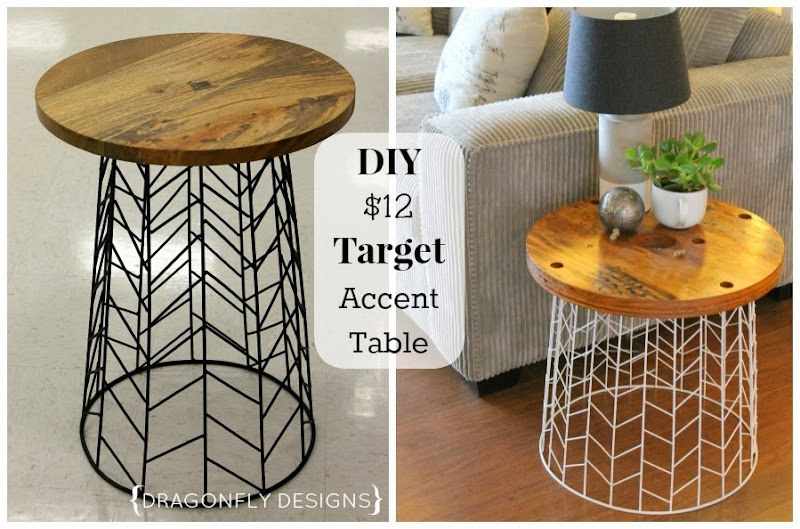 DIY Target Accent Table #target #inspiration DIY Target Accent Table