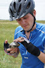 Pete rescues a turtle from the road. Turtle power!