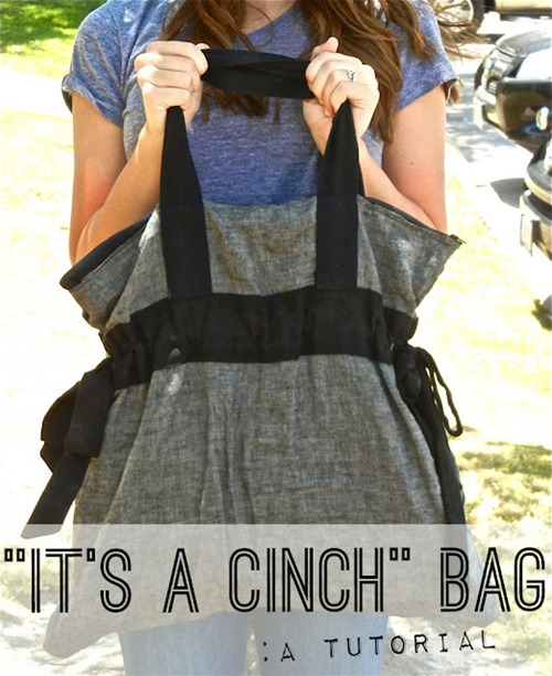 cinch bag tutorial