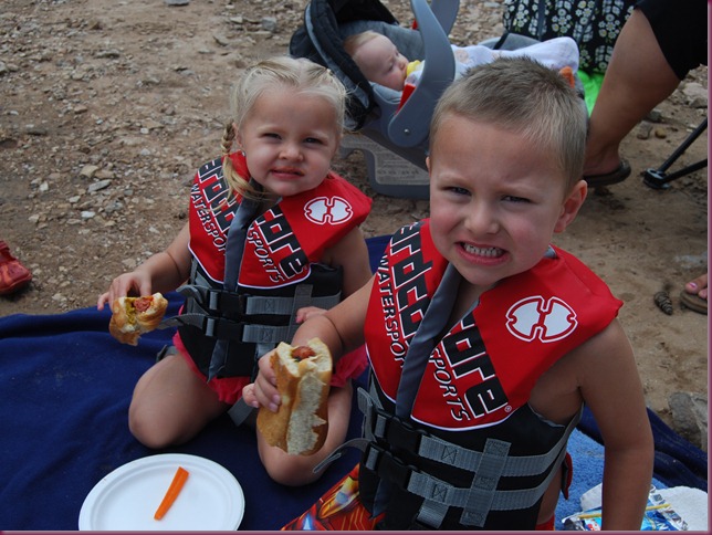 Lake - Connor and Chloe eating