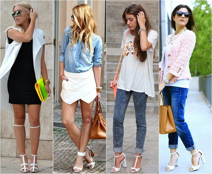 A moda dos Sapatos Brancos – Sim ou não? Veja os looks! 01 como usar sapatos brancos 1