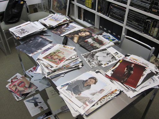 So many inspirational images from various magazines -- I am trying to organize them into different piles.