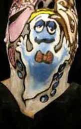 Self-Portraits Face Paintings by James Kuhn