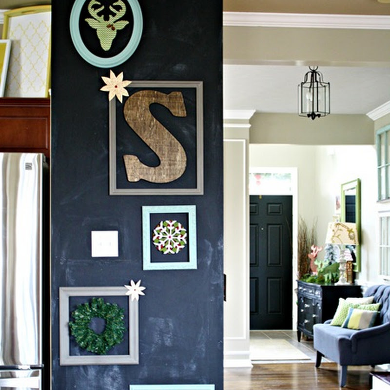 Chalkboard art wall