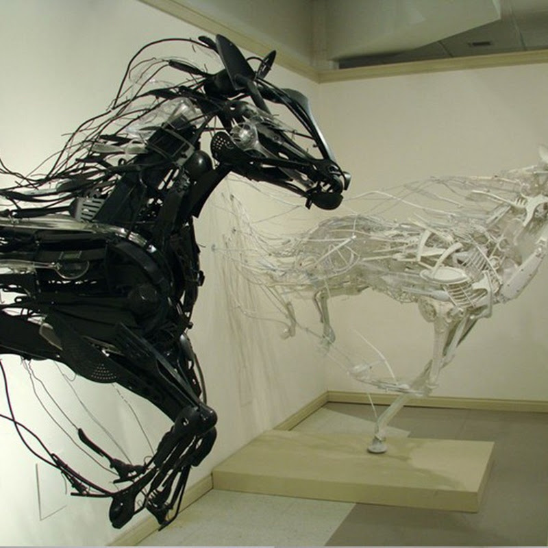 Recycled Plastic Sculptures by Sayaka Ganz Amusing