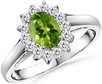 Oval-Peridot-and-Diamond-Ring-in-14k-White-Gold