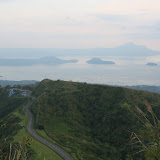 Taal Lake as seen from the ridgeline at Talisay