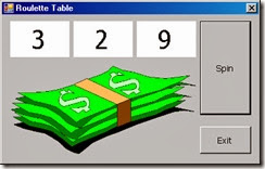 Roulette Table VB.NET