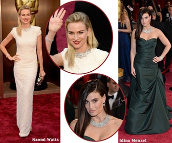 Naomi Watts and Idina Menzel at 2014 Oscars