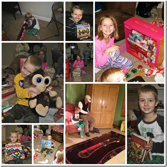 Christmas morning Collage