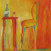 "At the Bistro", Acrylic/Pastel SOLD