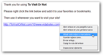 Marcador de To Visit Or Not