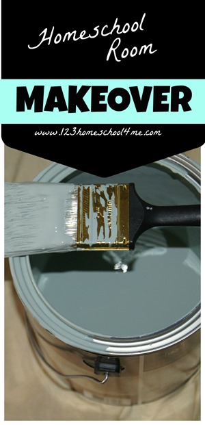 Homeschool room makeover - great idea for how to organize your homeschooling area to make it pretty, practical, and organized! Homeschool room makeover - great idea for how to organize your homeschooling area to make it pretty, practical, and organized!