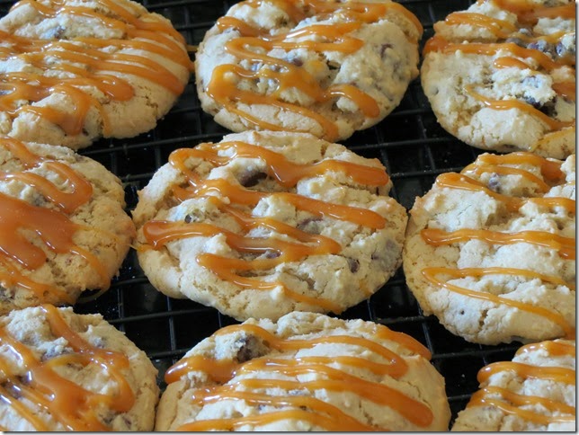 Salted Caramel Cream Cheese Chocolate Chip Cookies