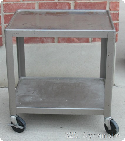 metal school cart