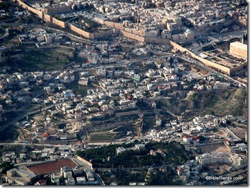 City of David aerial from east, tb010703201