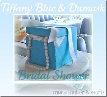 Mural Maker and More Tiffany Blue Box Bridal Shower