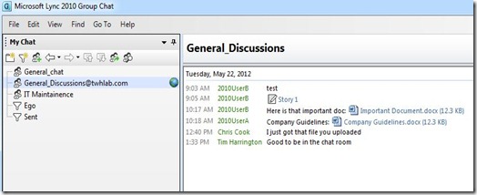 Lync GC Fed - chat room