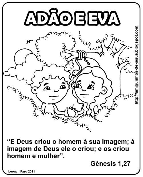adão e eva amiguinhos de deus