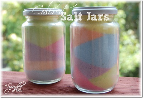 Colored Salt Jars {A Sprinkle of This . . . . A Dash of That} Colored Salt Jars {A Sprinkle of This . . . . A Dash of That}