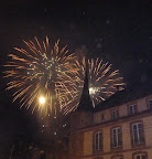 Fireworks during the Fête des Vendanges