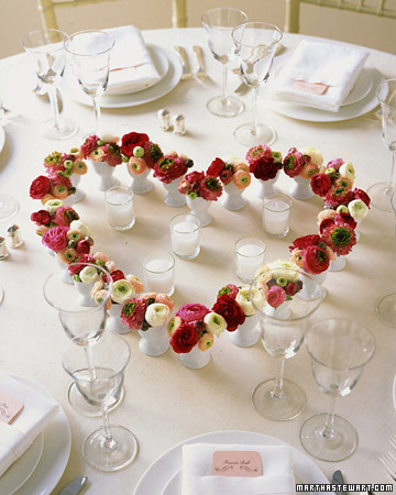 These small flowers take on a larger presence when they're arranged together to form a heart.