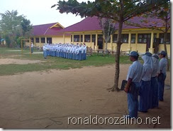 Upacara Pengurus OSIS SMAN 1 Sentajo Raya Kabupaten Kuantan Singingi - Riau