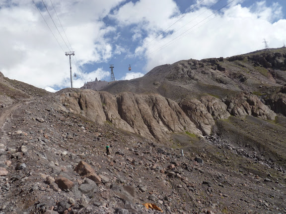 Sur l'Elbruz à 3000 m (Terskol, Kabardino-Balkarie), 13 août 2014. Photo : J. Marquet