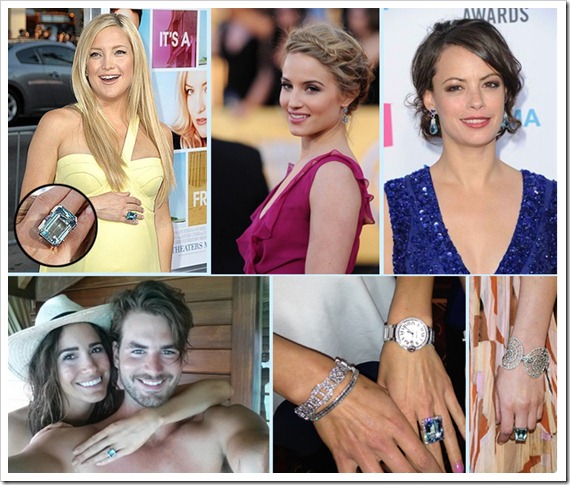 Celebs love Aquamarine Jewelry!