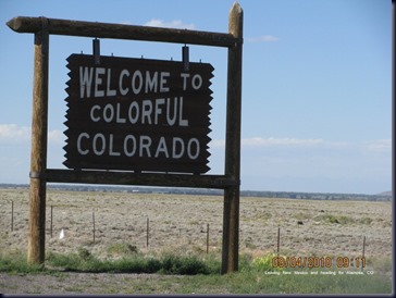 Colorado Welcome sign