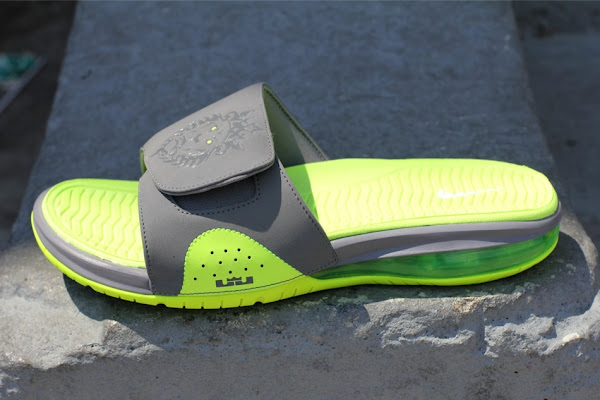 Nike Air LeBron Slide 487332-007 Cool Grey / Volt | NIKE LEBRON - LeBron  James Shoes