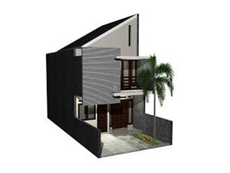 contoh denah rumah lebar 5 meter - desain rumah