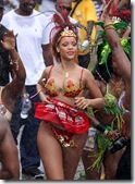 Rihanna in bikini in a Kadooment Day parade in Barbados 6