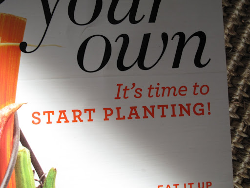 Just as I thought!  It's time to START PLANTING!!!