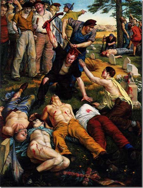 Paul Cadmus, Herrin Massacre, 1940 Paul Cadmus, Herrin Massacre, 1940