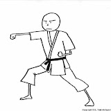 DIBUJOS DE KARATECAS PARA PINTAR