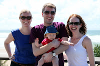 Ingrid, Aubain, Kristy and Oscar at Coolum