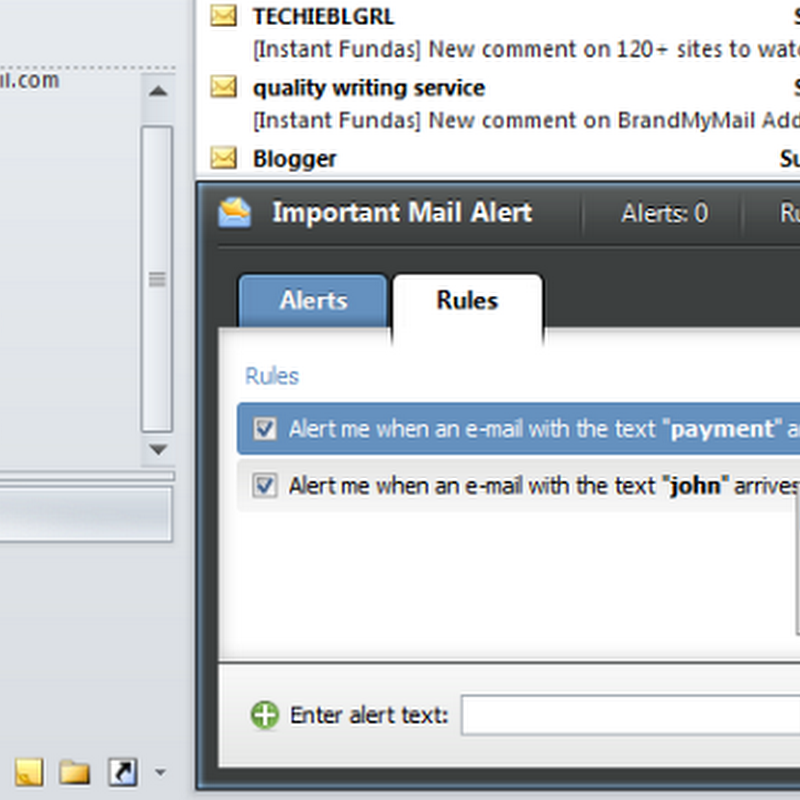 Keyword Based Notification for Important Email in Outlook