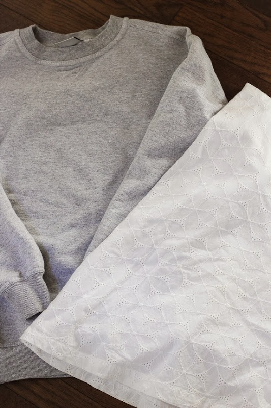 Picnic Blouse to Sweatshirt Tutorial Picnic Blouse to Sweatshirt Tutorial