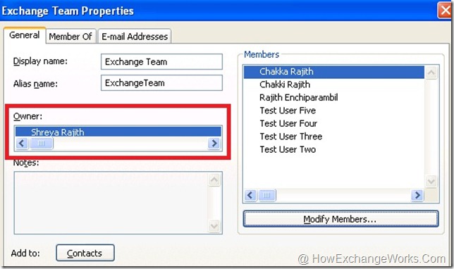 Exchange Team Owner Exchange Team Owner