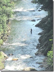 8.8.11 VT Quechee Gorge fishing