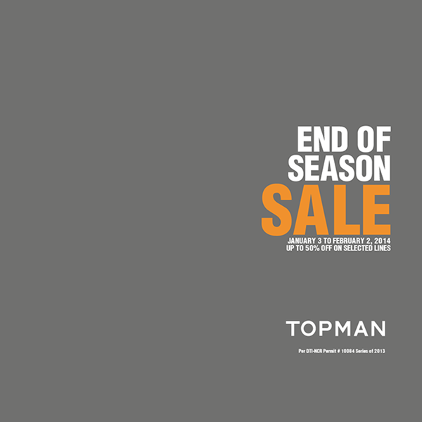 Topman End of Season Sale