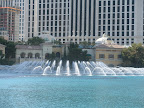 The dancing fountains at the Bellagio.