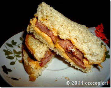 Sandwichito de salchicha polaca y queso Sandwichito pan avena (3)