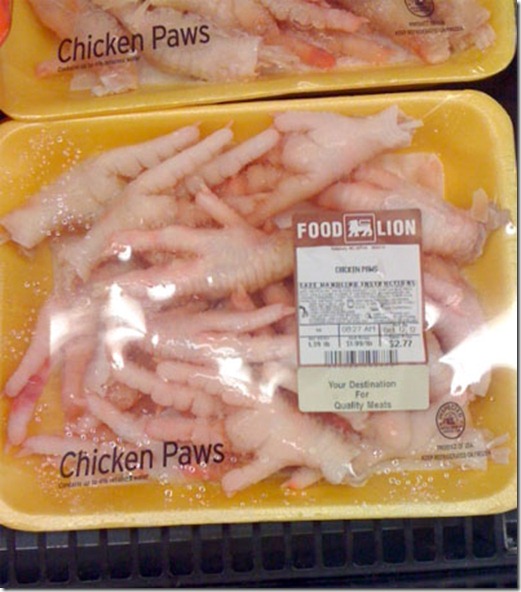 chicken paws